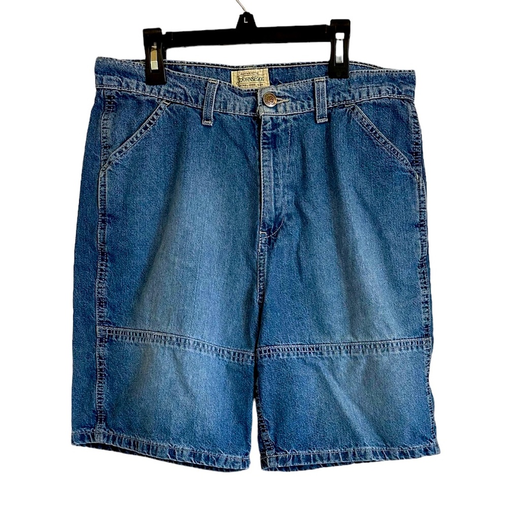 St. John’s Bay high-rise medium wash denim shorts women 12